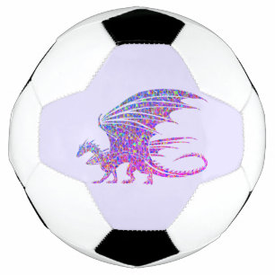 Amazing Mosaic Dragon Purple Football