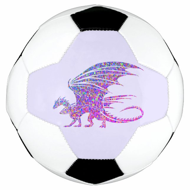 Amazing Mosaic Dragon Purple Football (Front)