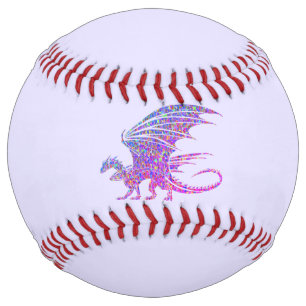 Amazing Mosaic Dragon Purple Softball