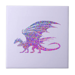 Amazing Mosaic Dragon  Tile