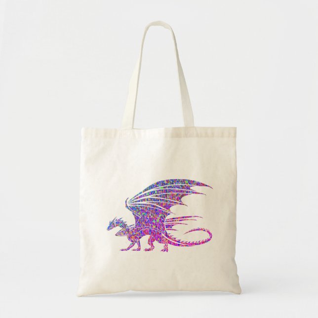 Amazing Mosaic Dragon Tote Bag (Front)