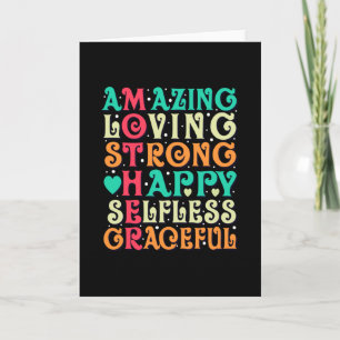 Amazing Mother Love Inspirational Mum Quote Card