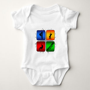 Amazing Mountain Climbing Urban Style Baby Bodysuit