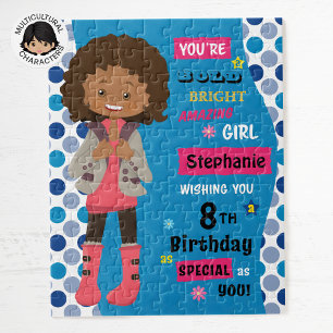 Amazing Multicultural Birthday Girl Jigsaw Puzzle