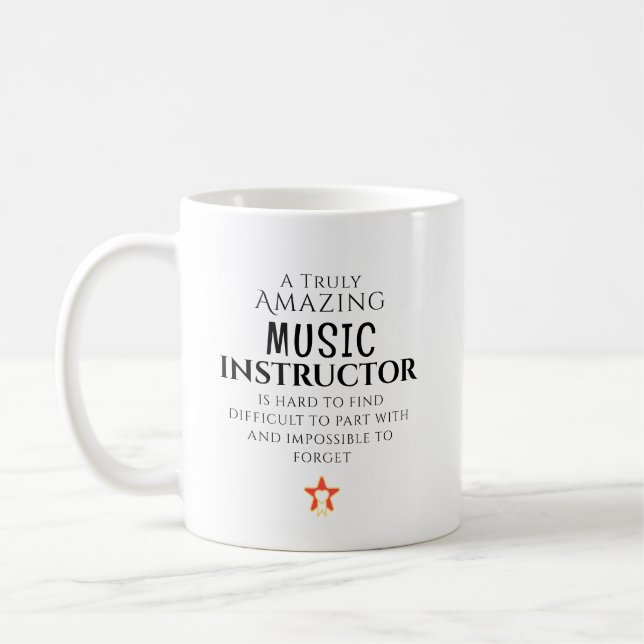 Amazing Music Instructor Hard To Find Personalised Coffee Mug (Left)