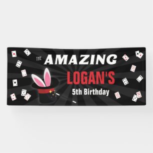Amazing Name Magician Birthday, Any Age Party Banner