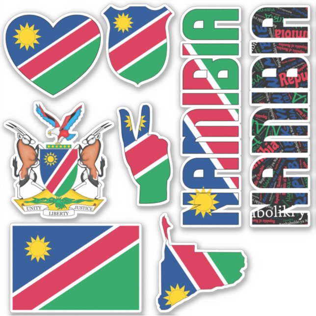 Amazing Namibia Shapes National Symbols (Front)
