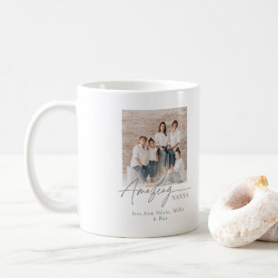 Amazing Nanna Personalised Photo Custom Family Coffee Mug