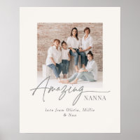 Amazing Nanna Personalised Photo Custom Family
