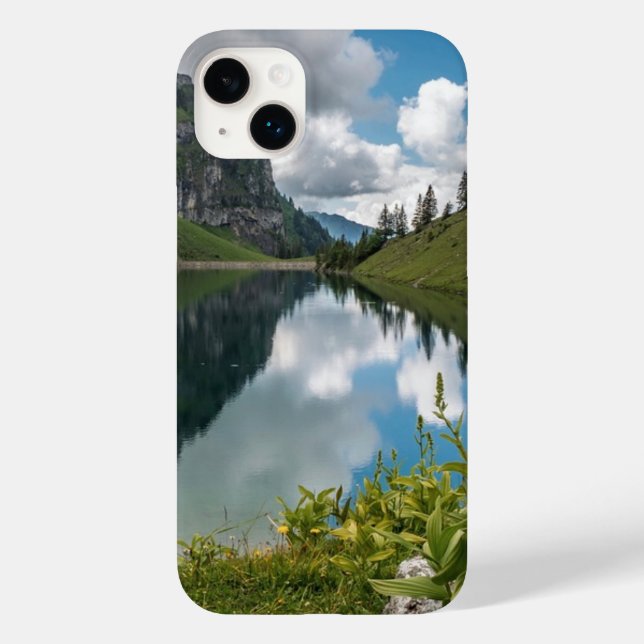 amazing nature design in the swiss mountains Case-Mate iPhone case (Back)