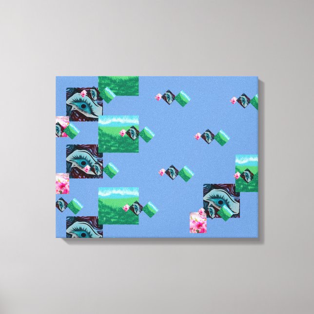 Amazing Nature Laughing Eye,Stretched Canvas Print (Front)