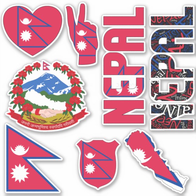Amazing Nepal Shapes National Symbols (Front)
