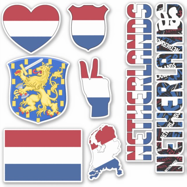 Amazing Netherlands Shapes National Symbols (Front)