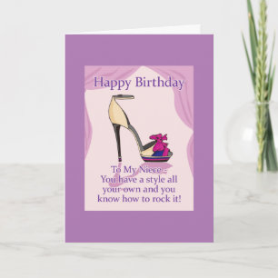 AMAZING **NIECE** ON YOUR BIRTHDAY CARD