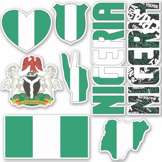 Amazing Nigeria Shapes National Symbols (Front)