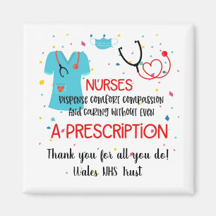 amazing nurse thank you staff gift magnet