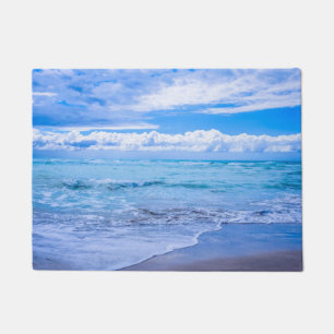 Amazing ocean waves Doormat