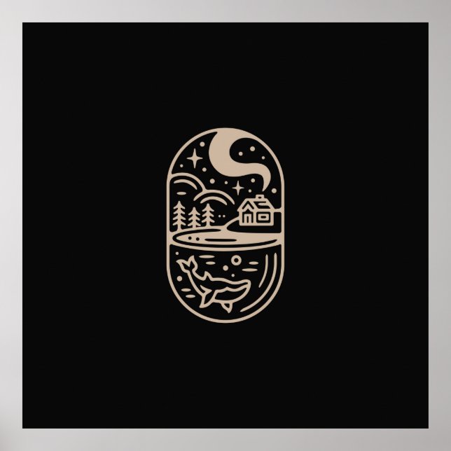 amazing of fine line art, a combination of a simpl poster (Front)