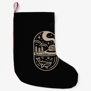 amazing of fine line art, a combination of a simpl small christmas stocking