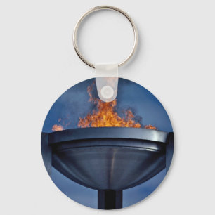 Amazing olympic flame key ring