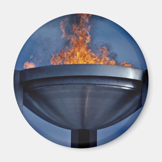 Amazing olympic flame magnet (Front)