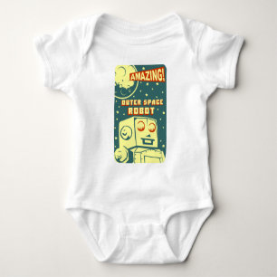 Amazing Outer Space Robot Baby Bodysuit