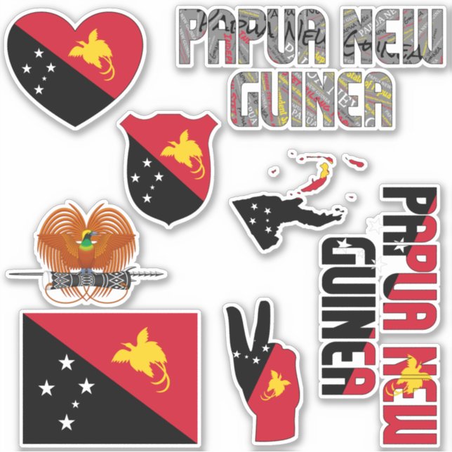 Amazing Papua New Guinea Shapes National Symbols (Front)