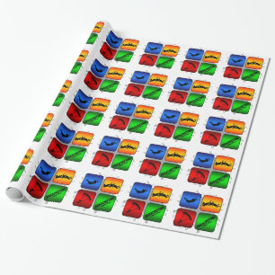 Amazing Parachuting Urban Style Wrapping Paper