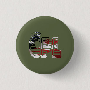 Amazing Patriotic Military Unique 3 Cm Round Badge