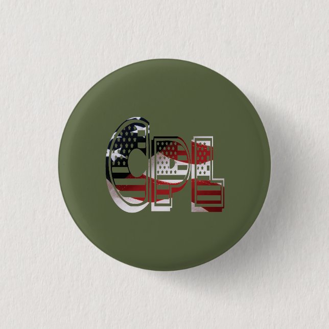 Amazing Patriotic Military Unique 3 Cm Round Badge (Front)