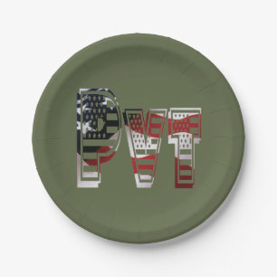 Amazing Patriotic Military Unique Paper Plate