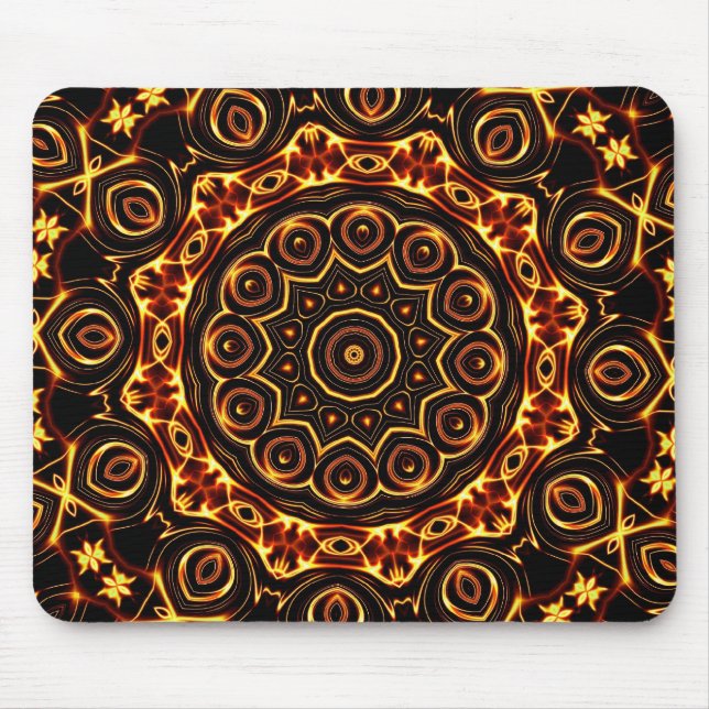 Amazing Peacock Eye Mouse Mat (Front)