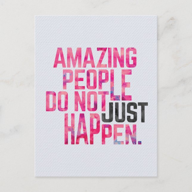 Amazing People Postcard (Front)