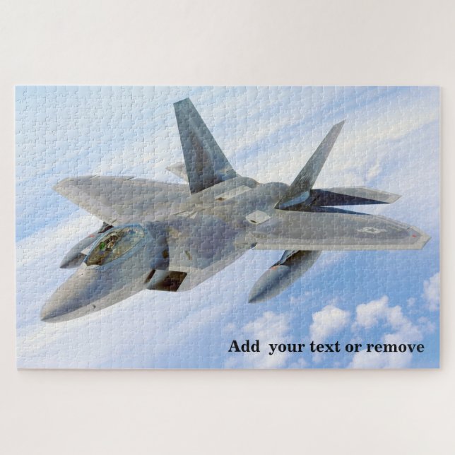 Amazing photograph F-22 Raptor USAF fighter jet, Jigsaw Puzzle (Horizontal)
