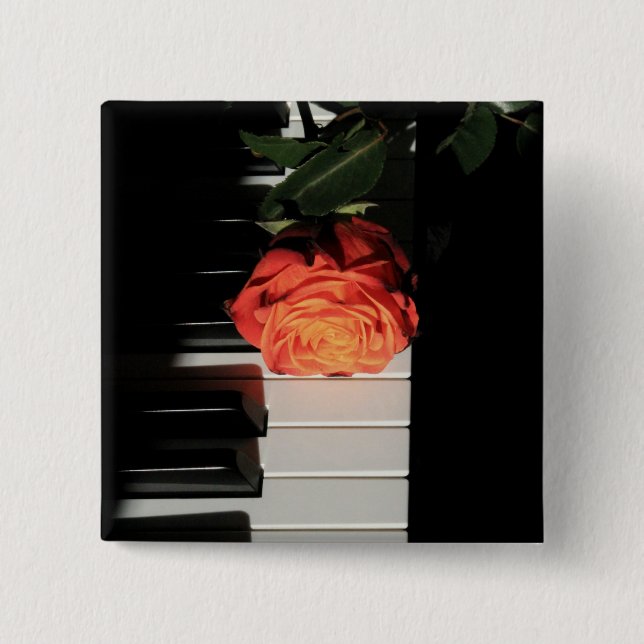 Amazing Piano Artwork 15 Cm Square Badge (Front)
