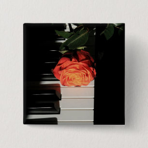 Amazing Piano Artwork 15 Cm Square Badge