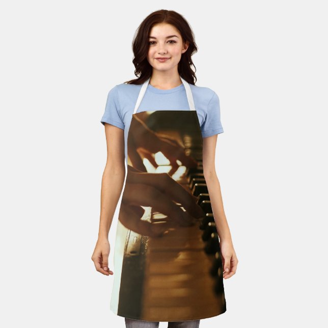 Amazing Piano Design Apron (Worn)
