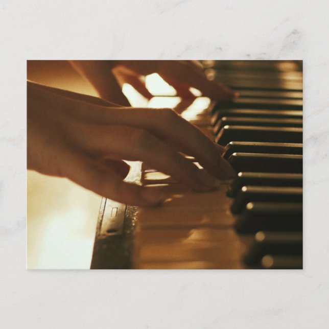 Amazing Piano Design Postcard (Front)