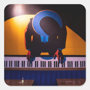 Amazing Piano Square Sticker