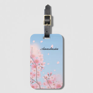 Amazing Pink Cherry Blossoms Luggage Tag