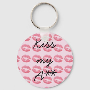 Amazing Pink Kisses Key Ring