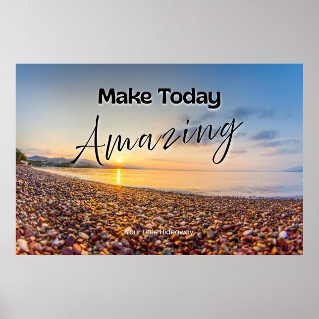 "Amazing" Positive Quotation "Wall art & Poster"  Poster (Front)