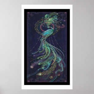 amazing poster , peacock poster .