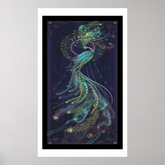 amazing poster , peacock poster .