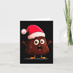Amazing Pudding Look With Christmas Hat  Card
