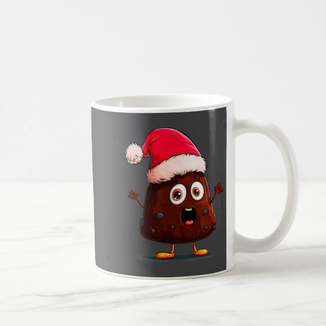 Amazing Pudding Look With Christmas Hat  Coffee Mug (Right)