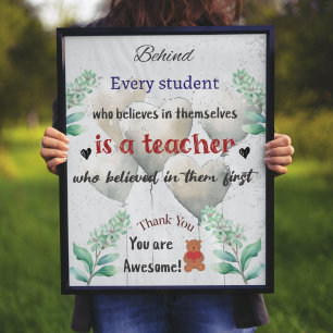 Amazing Quotes for Teachers Appreciation Poster