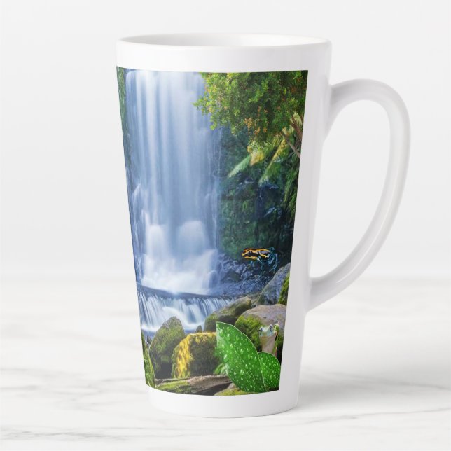 Amazing Rainforest & Animals Latte Mug (Right)