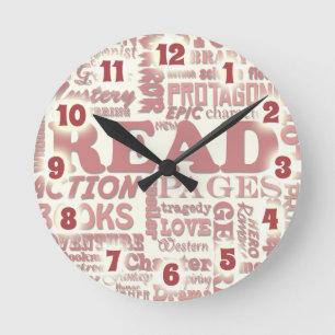 Amazing Reader Sayings Round Clock