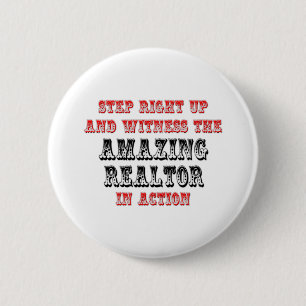 Amazing Realtor In Action 6 Cm Round Badge